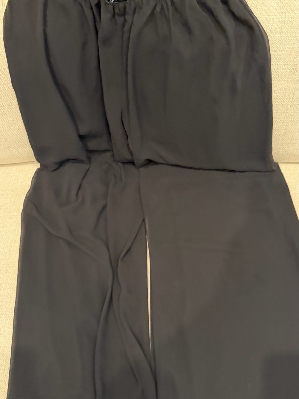 Alex Evenings Black Wide-Leg Jumpsuit